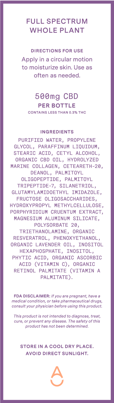 500 MG CBD Hand Lotion